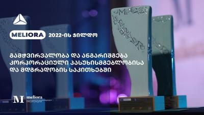 თიბისის Meliora 2022-ის ჯილდო გამჭვირვალობა დ...