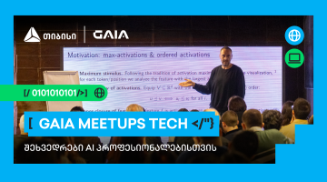 თიბისის და  GAIA-ს პარტნიორობით AI პროფესიული შეხვედრების სერია - GAIA Meetup გრძელდება
