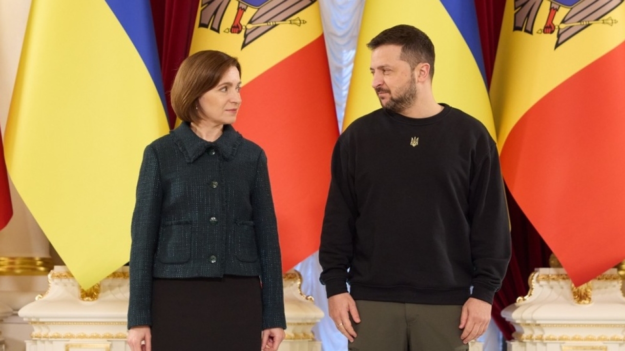 მაია სანდუმ ზელენსკის მშვიდობისა და თავისუფლების დაცვაში შეტანილი მნიშვნელოვანი წვლილისთვის მოლდოვის უმაღლესი სახელმწიფო ჯილდო გადასცა