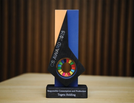CS AWARD 2025 - „თეგეტა“ ნომინაციაში - „მდგრადი მოხმარება და წარმოება“ გამარჯვებულია