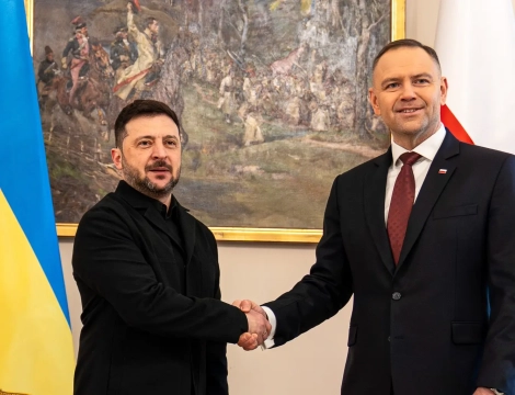უკრაინის პრეზიდენტი, ვოლოდიმირ ზელენსკი პოლონეთის პრეზიდენტს, კაროლ ნოვროცკის შეხვდა