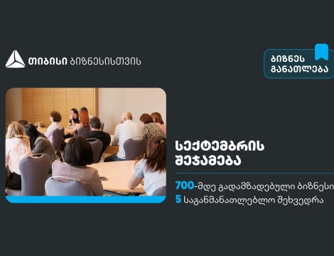 სექტემბერში, თიბისის ბიზნესგანათლების პროგრამა 700-მდე  მეწარმემ გაიარა