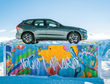 Volvo-ს უნიკალური არტინსტალაცია გუდაურში - „ვოლვო ქარ საქართველოსა“ და Nikakoi-ს კოლაბორაცია მდგრადი მომავლისთვის