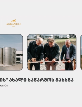 თიბისის მხარდაჭერით, ბაკურციხეში “ასკანელის” ქარხანა გაიხსნა
