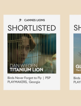 PSP-ს კამპანია Cannes Lions-ის ორ ყველაზე პრესტიჟულ კატეგორიაში მოხვდა
