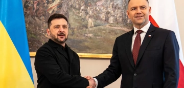 უკრაინის პრეზიდენტი, ვოლოდიმირ ზელენსკი პოლონეთის პრეზიდენტს, კაროლ ნოვროცკის შეხვდა